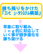 勝ち残りをかけた｢コンピュータシステム構築」